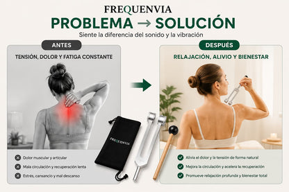 Frequenvia Diapasón de Sonido 128 Hz
